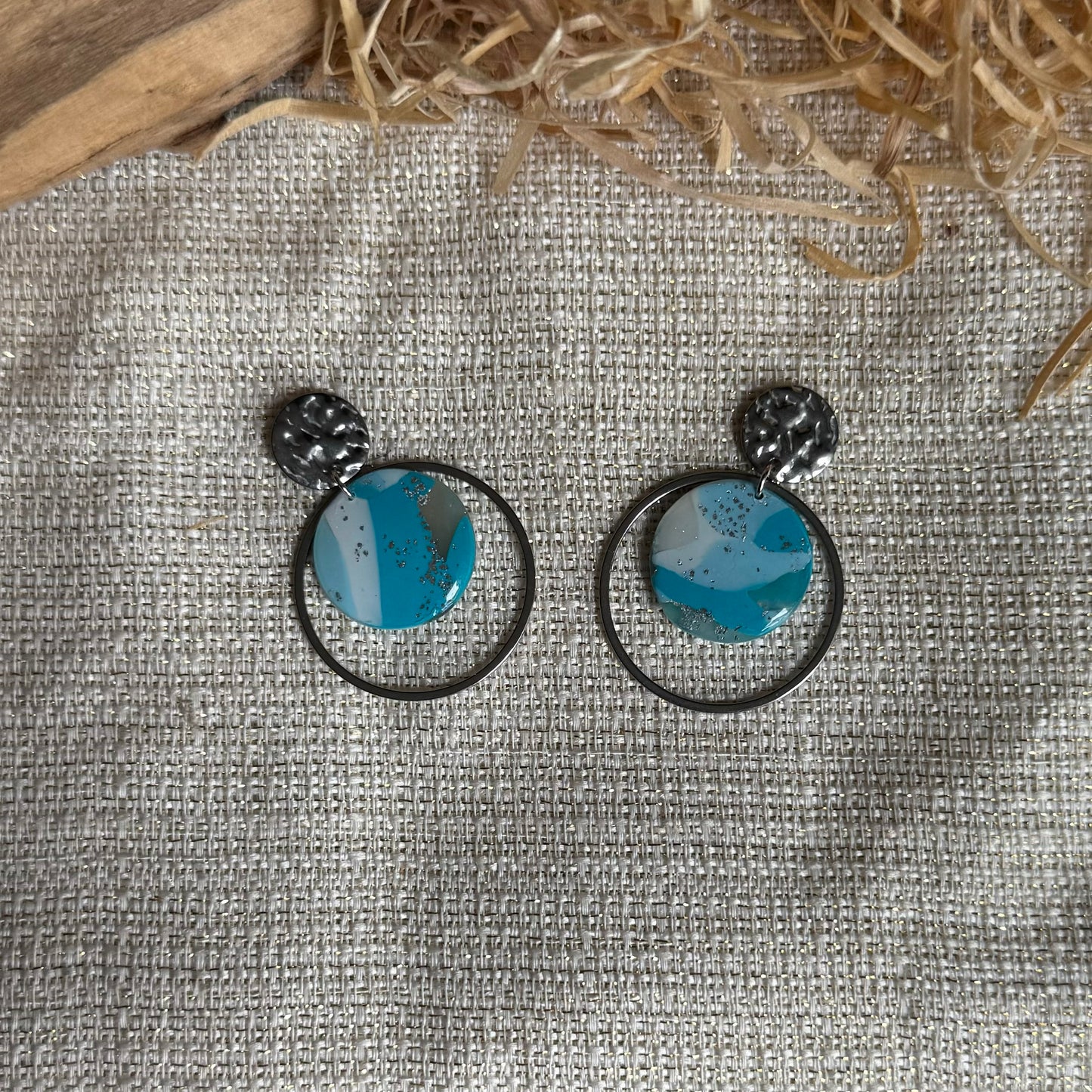 Boucles d'oreilles "Loya Argenté"