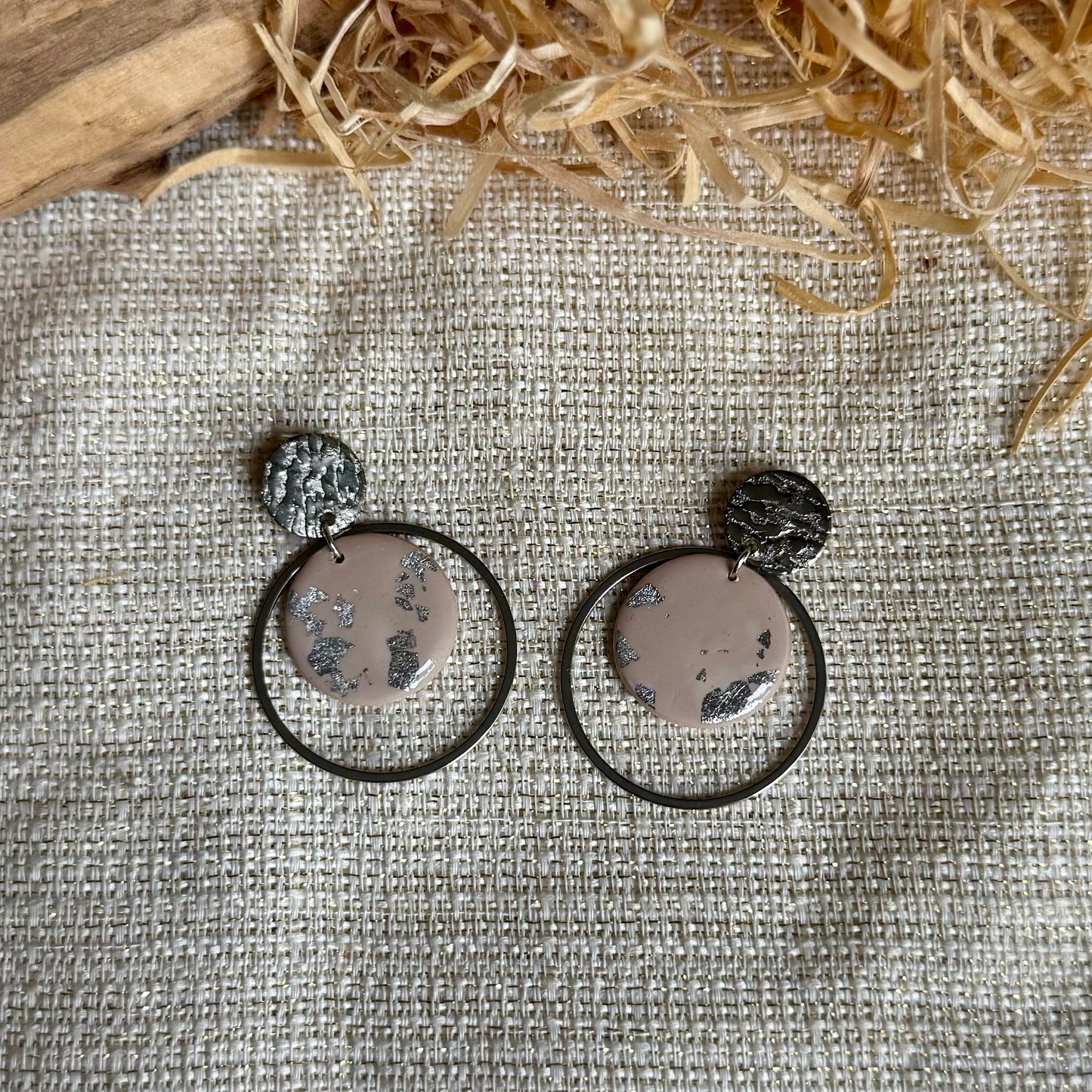 Boucles d'oreilles "Loya Argenté"