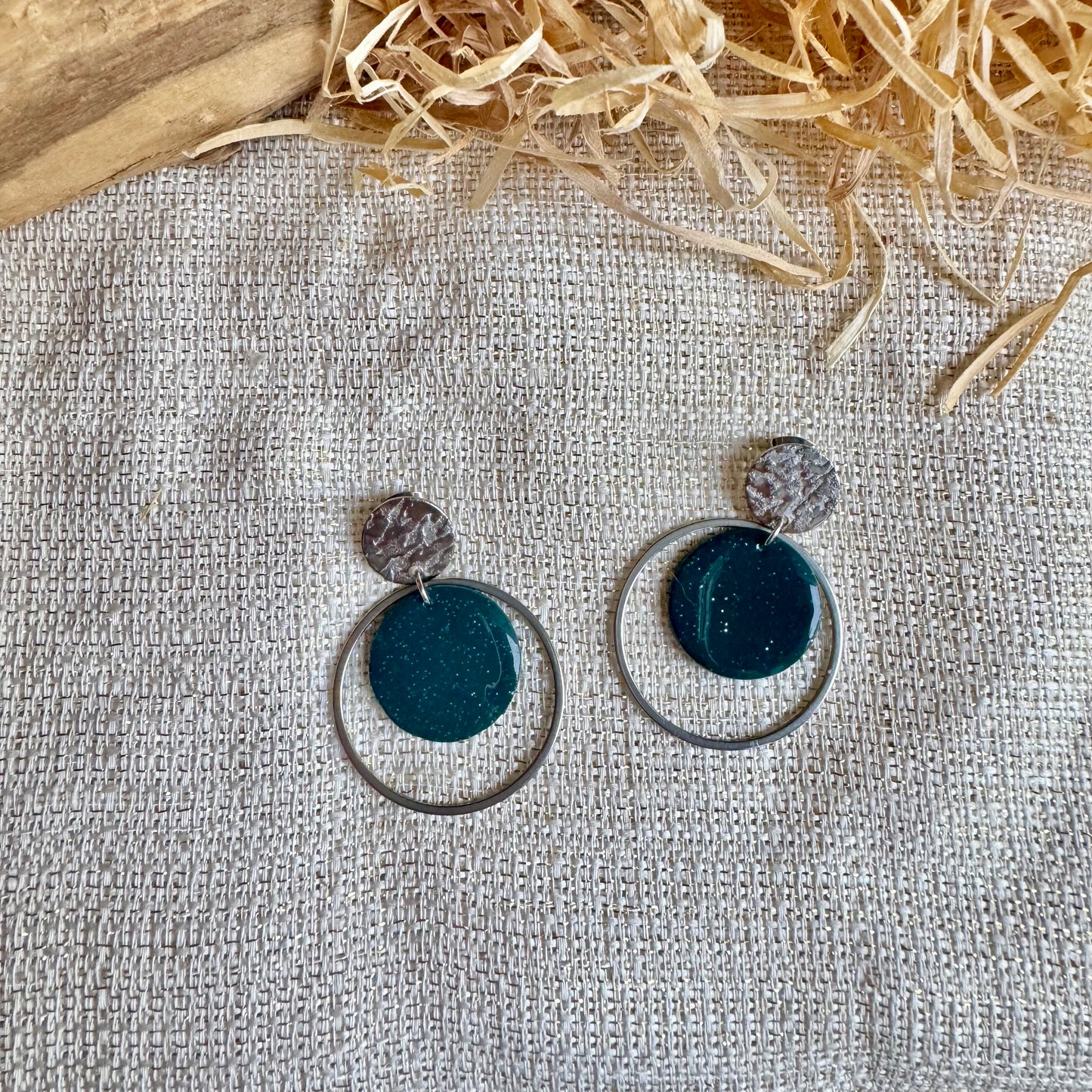 Boucles d'oreilles "Loya Argenté"