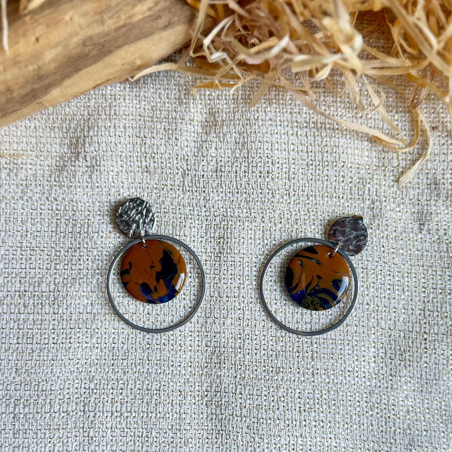 Boucles d'oreilles "Loya Argenté"