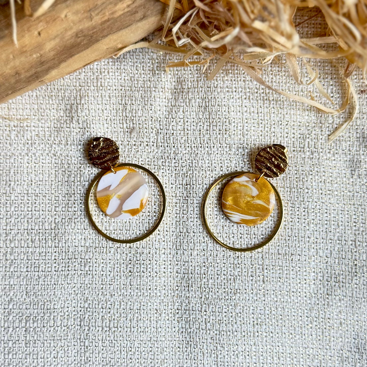 Boucles d'oreilles "Loya Dorée"