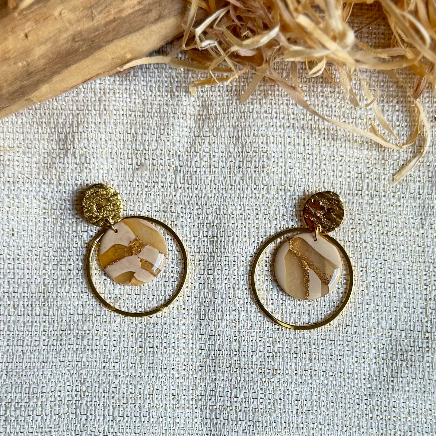 Boucles d'oreilles "Loya Dorée"
