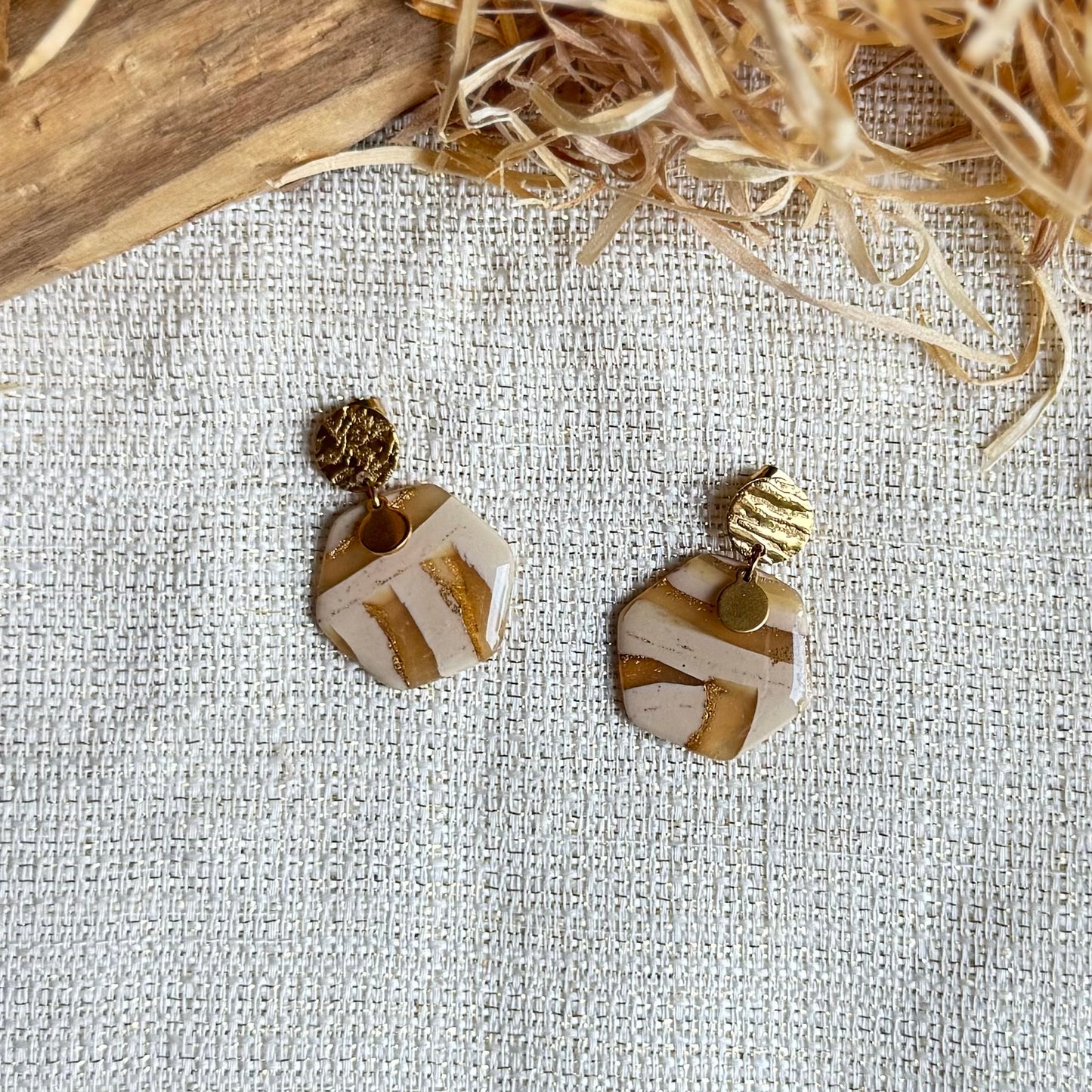 Boucles d'oreilles " Oxa Dorée"