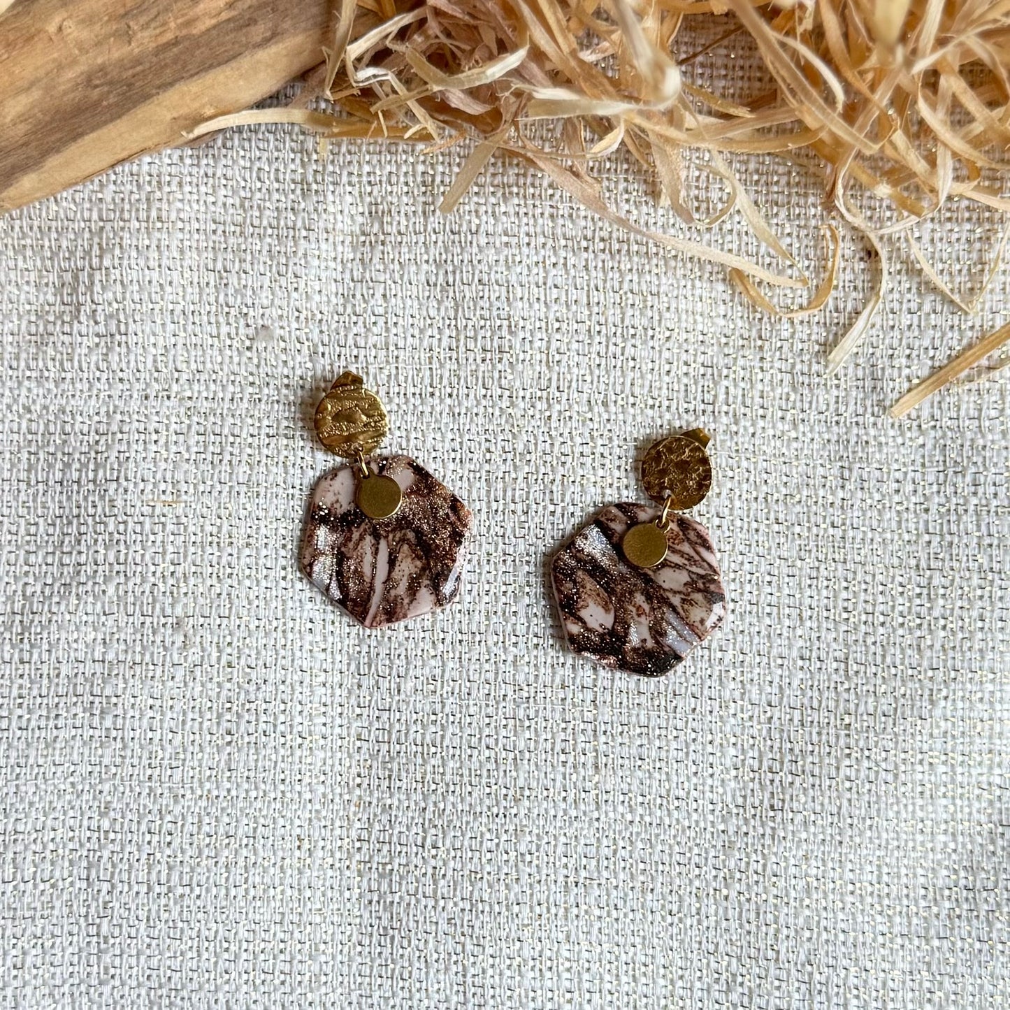 Boucles d'oreilles " Oxa Dorée"