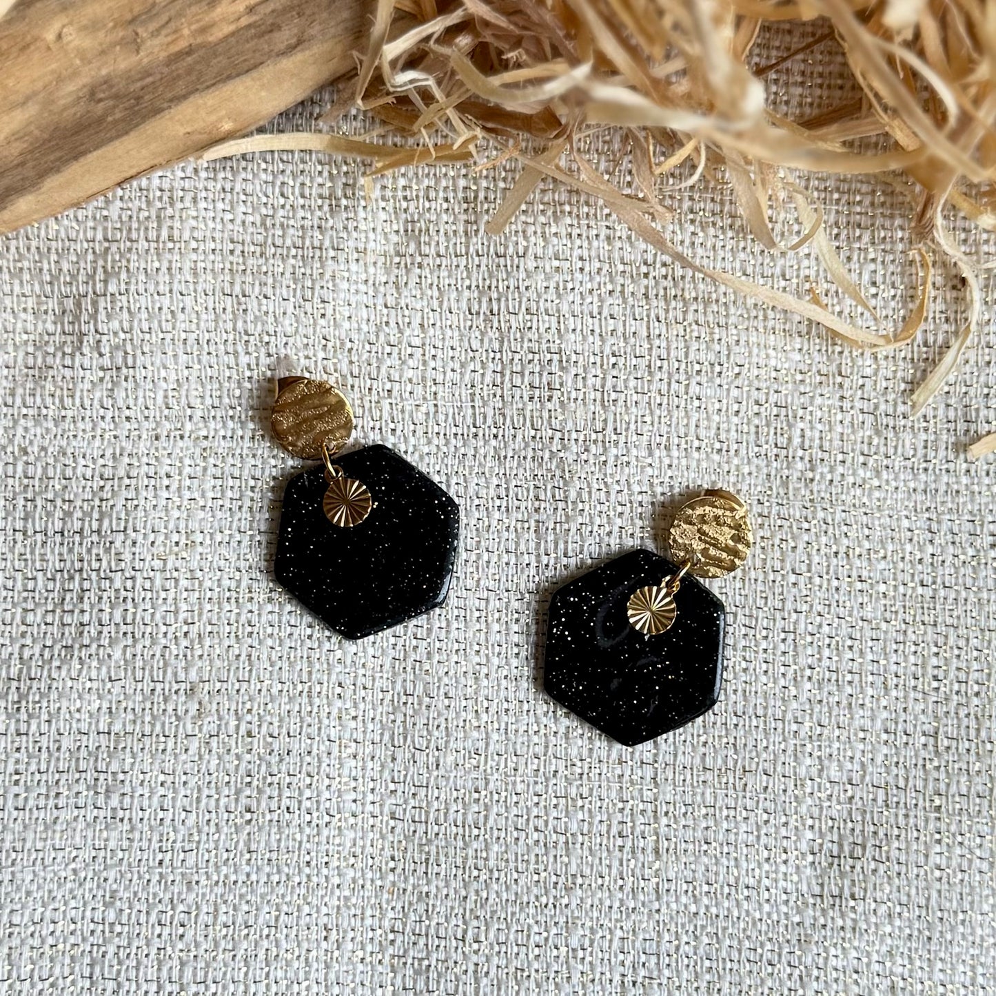 Boucles d'oreilles " Oxa Dorée"