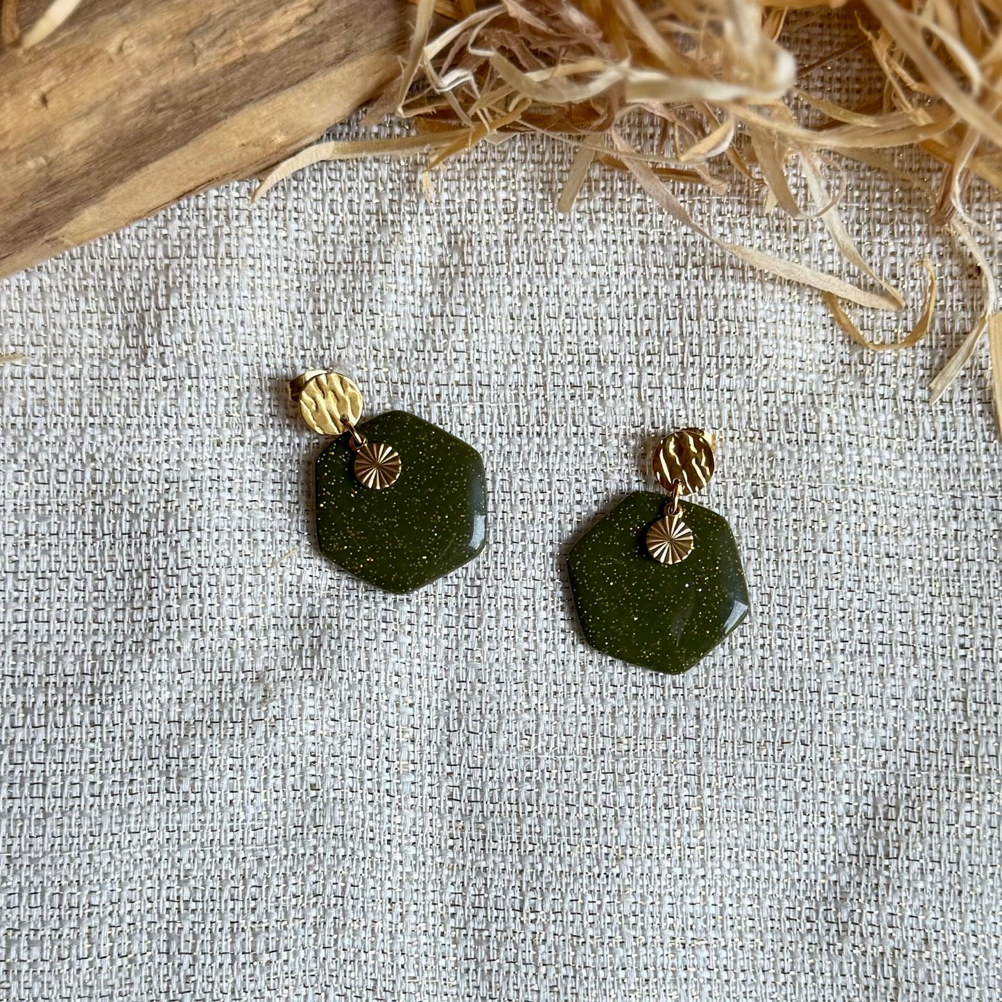 Boucles d'oreilles " Oxa Dorée"