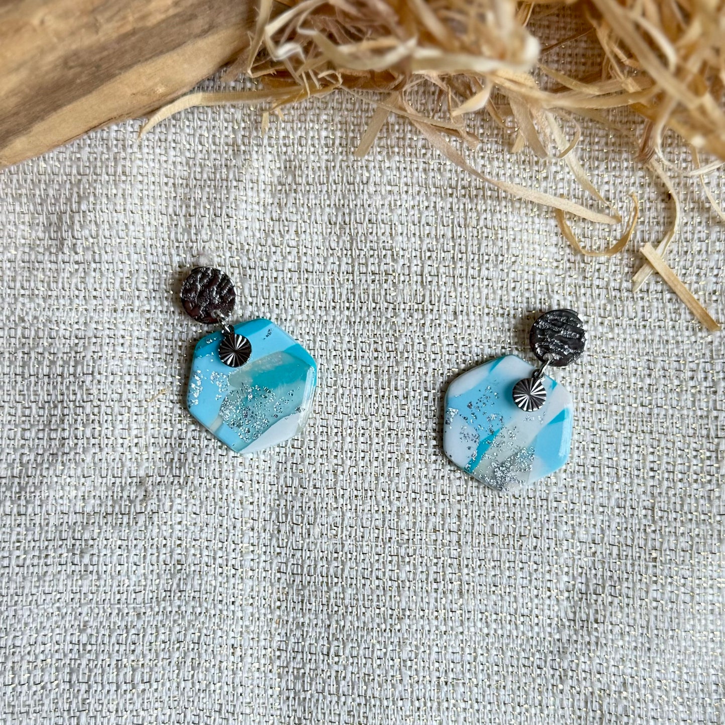 Boucles d'oreilles "Oxa Argenté"