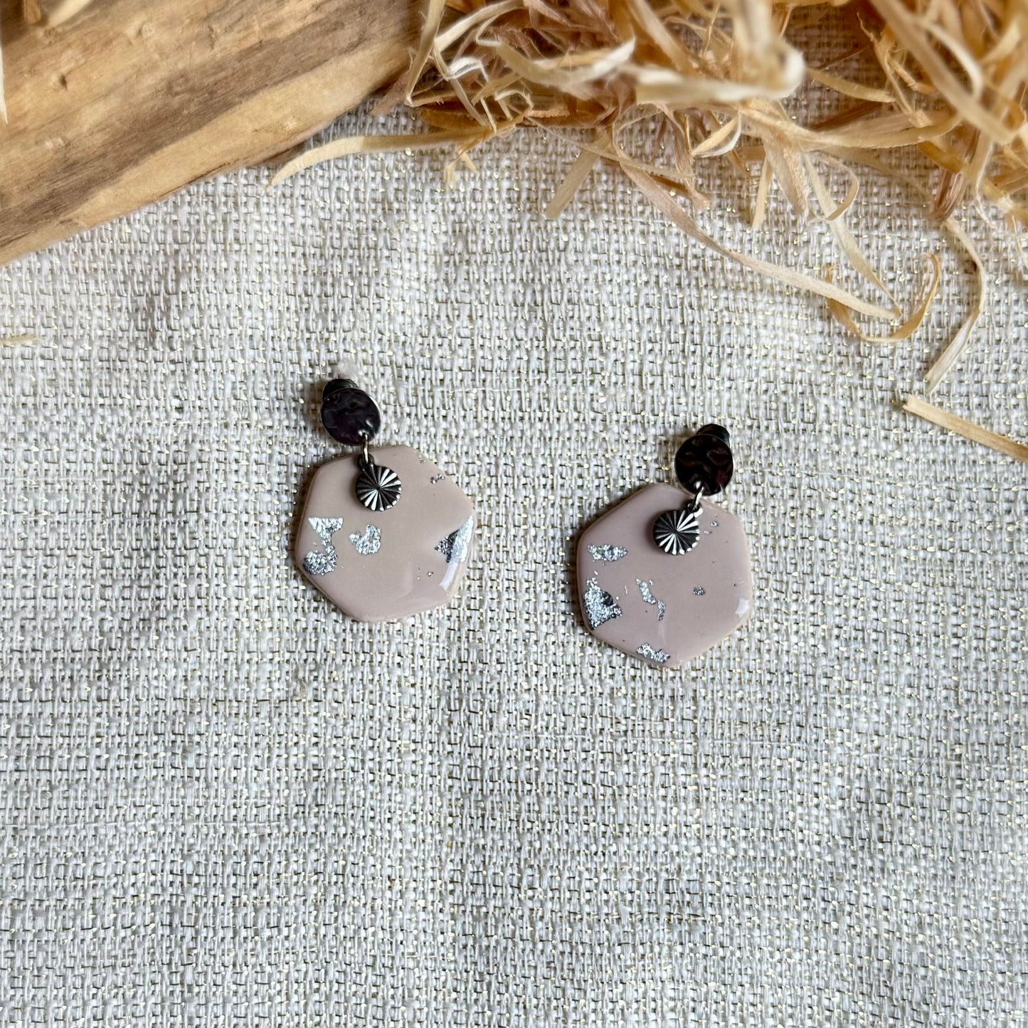 Boucles d'oreilles "Oxa Argenté"