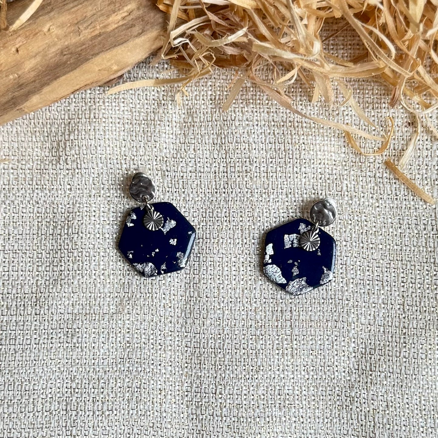 Boucles d'oreilles "Oxa Argenté"