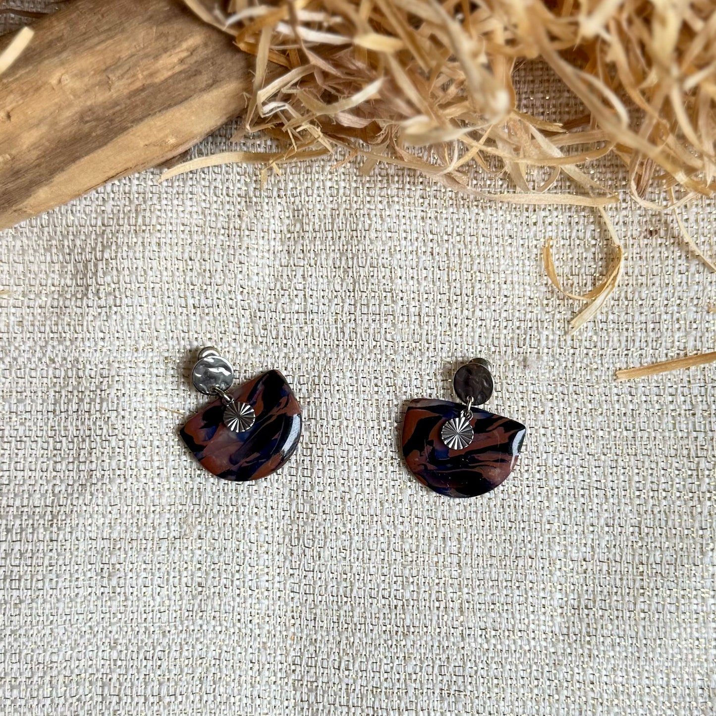 Boucles d'oreilles "Nira Argenté"