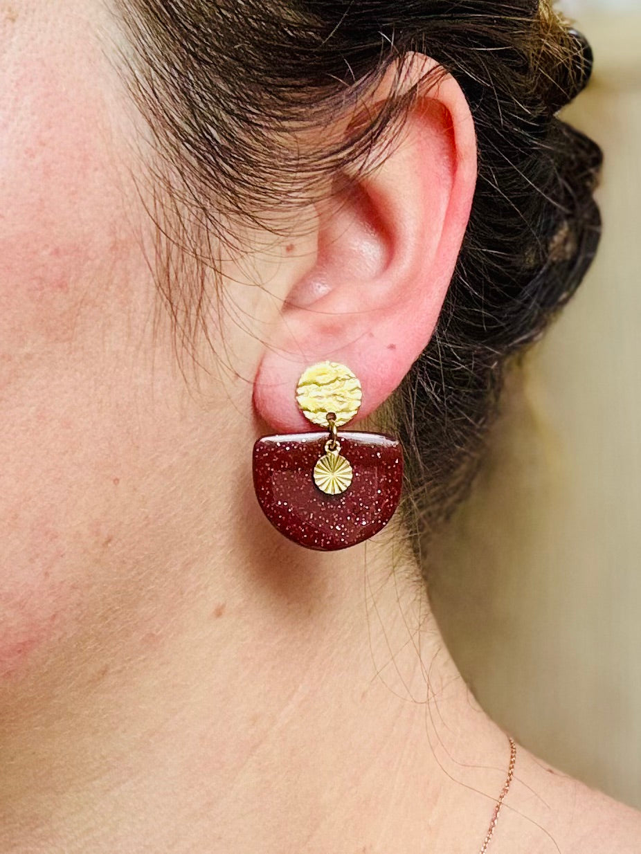 Boucles d'oreilles "Nira Dorée"