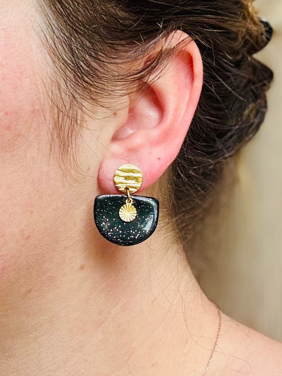 Boucles d'oreilles "Nira Dorée"