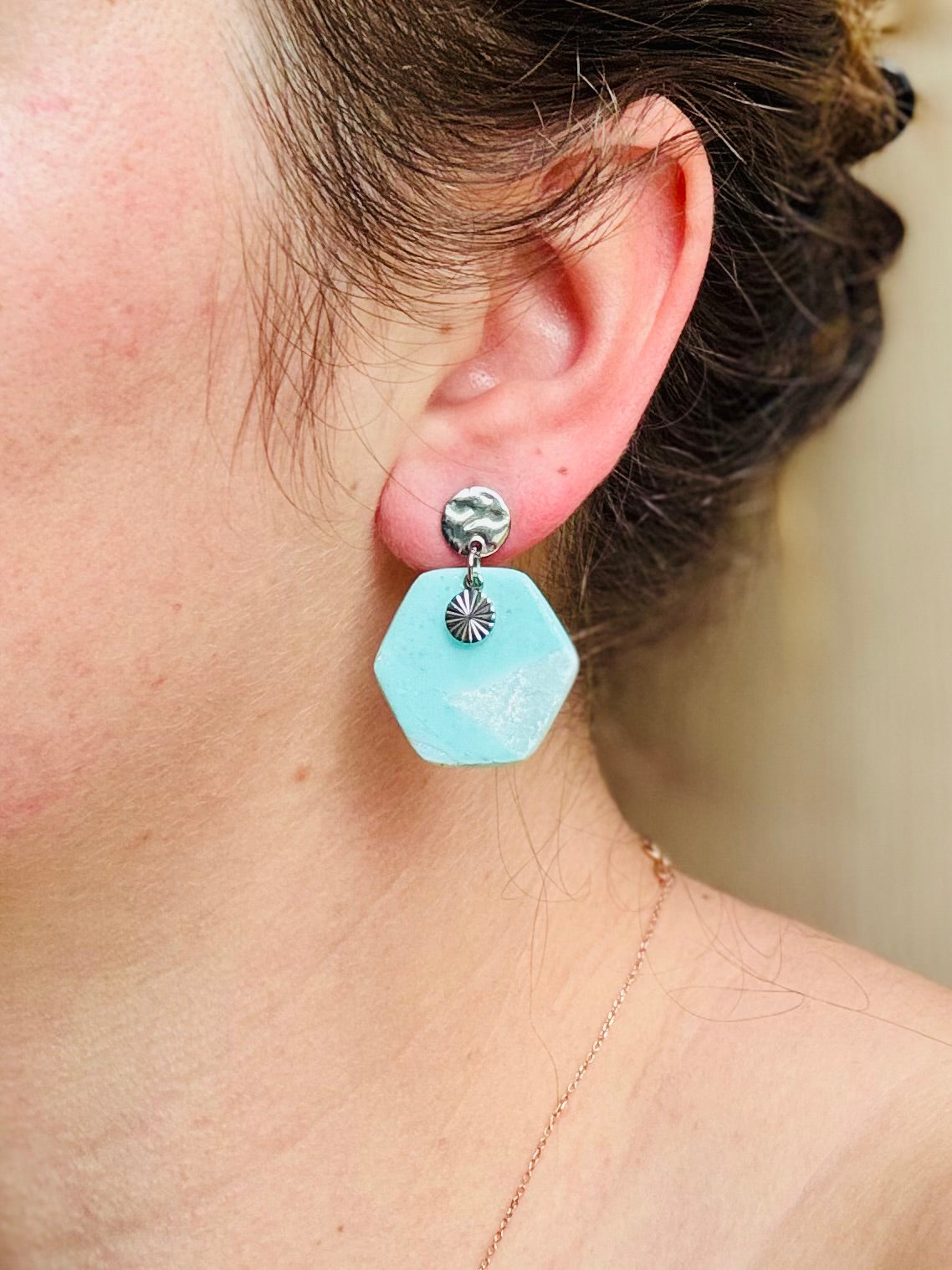 Boucles d'oreilles "Oxa Argenté"