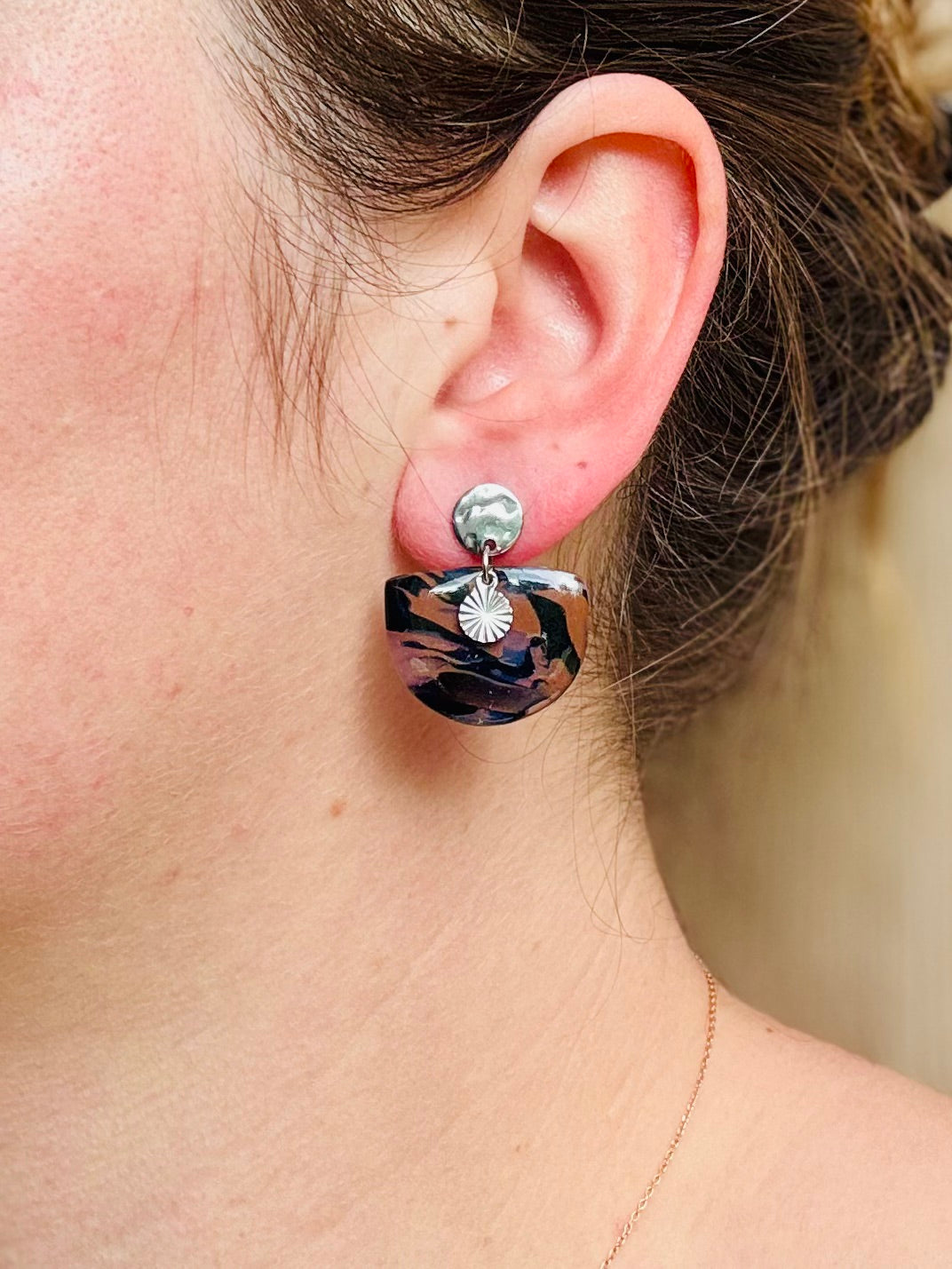 Boucles d'oreilles "Nira Argenté"