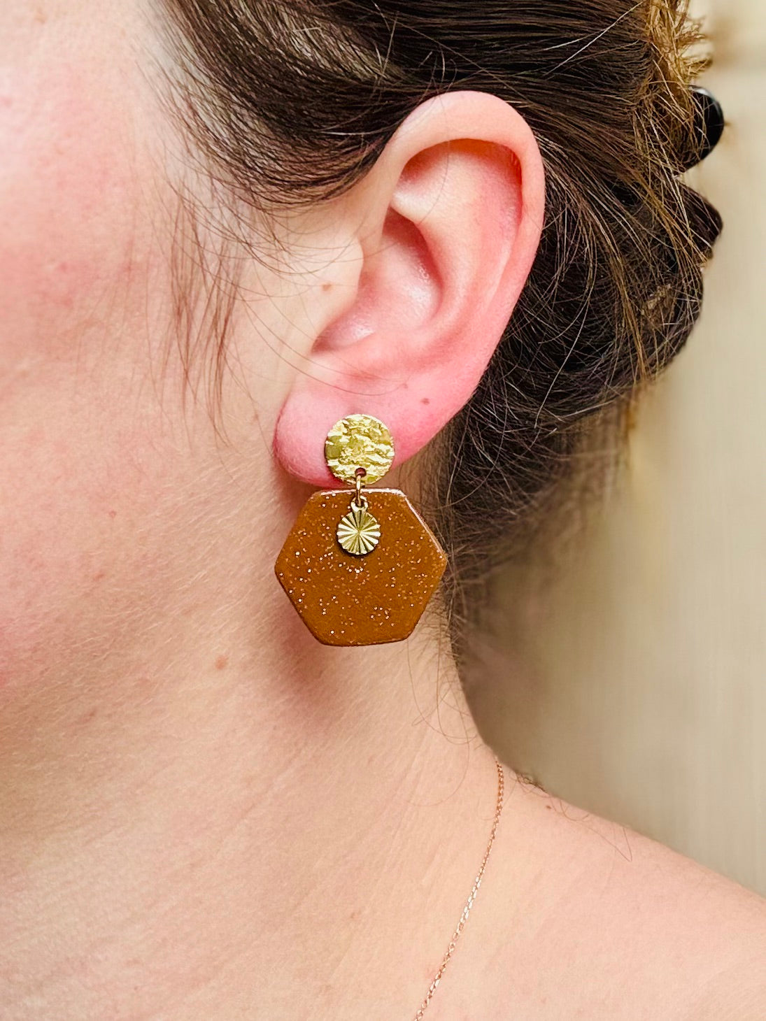 Boucles d'oreilles " Oxa Dorée"