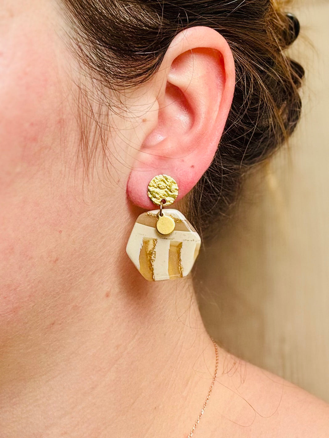 Boucles d'oreilles " Oxa Dorée"