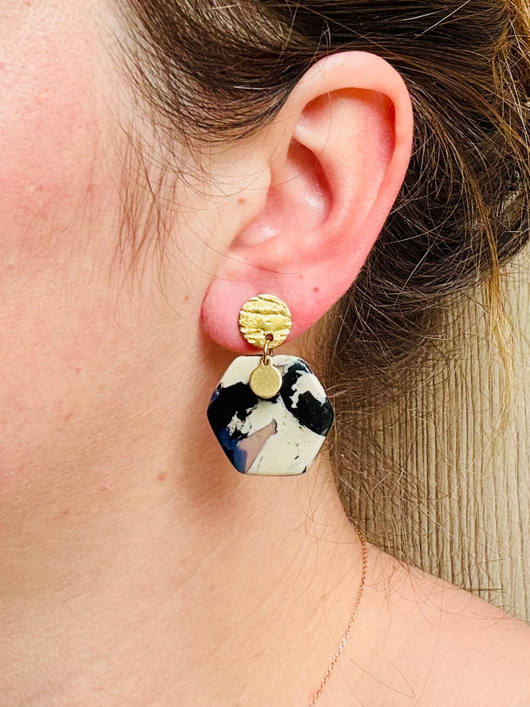 Boucles d'oreilles " Oxa Dorée"
