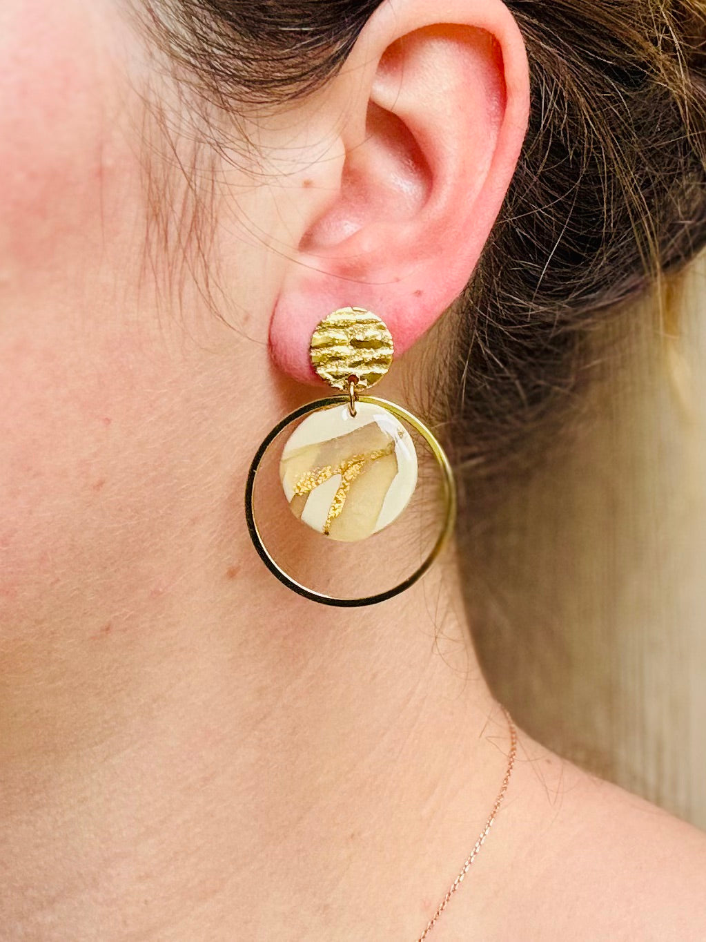 Boucles d'oreilles "Loya Dorée"