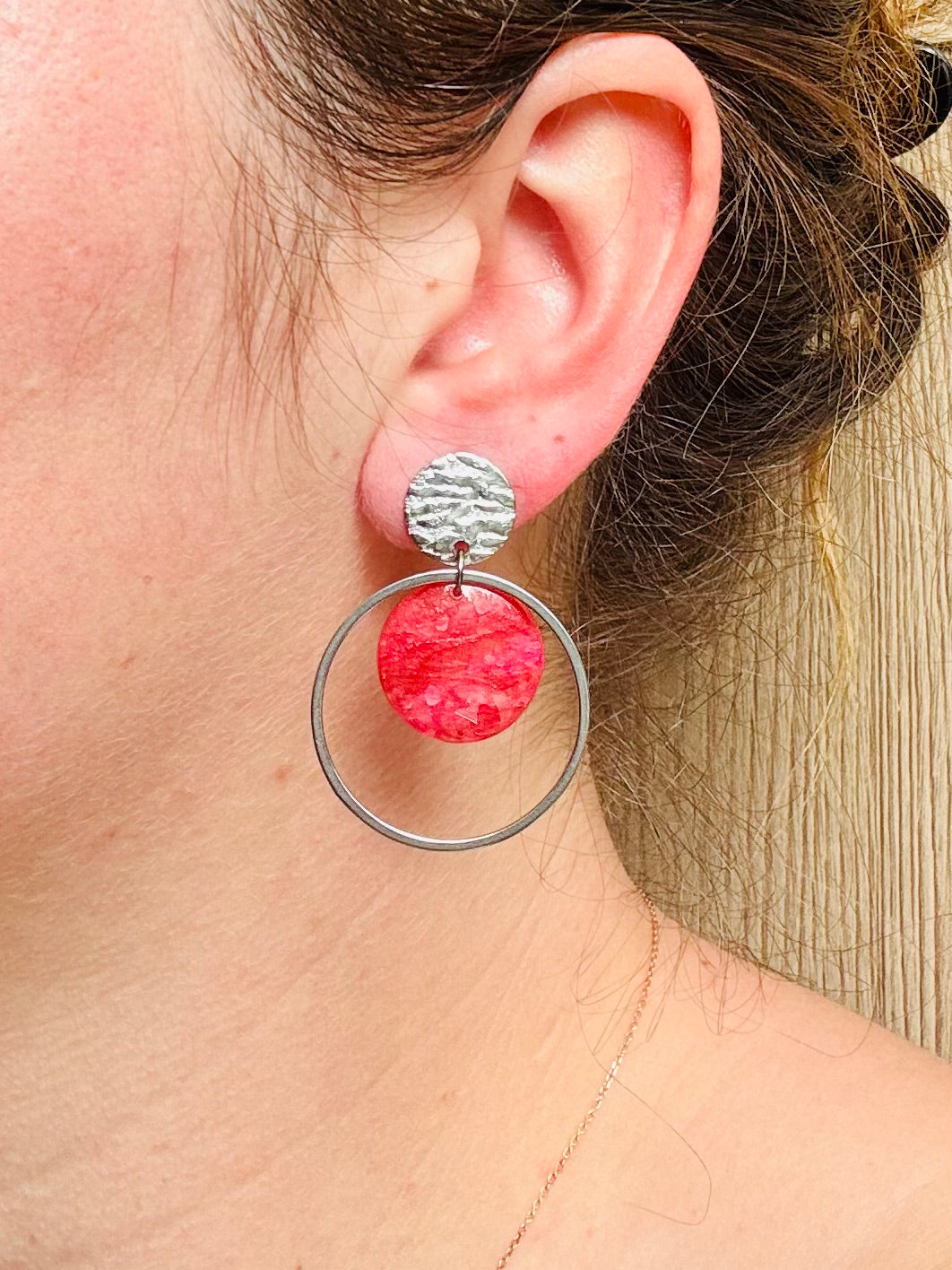 Boucles d'oreilles "Loya Argenté"