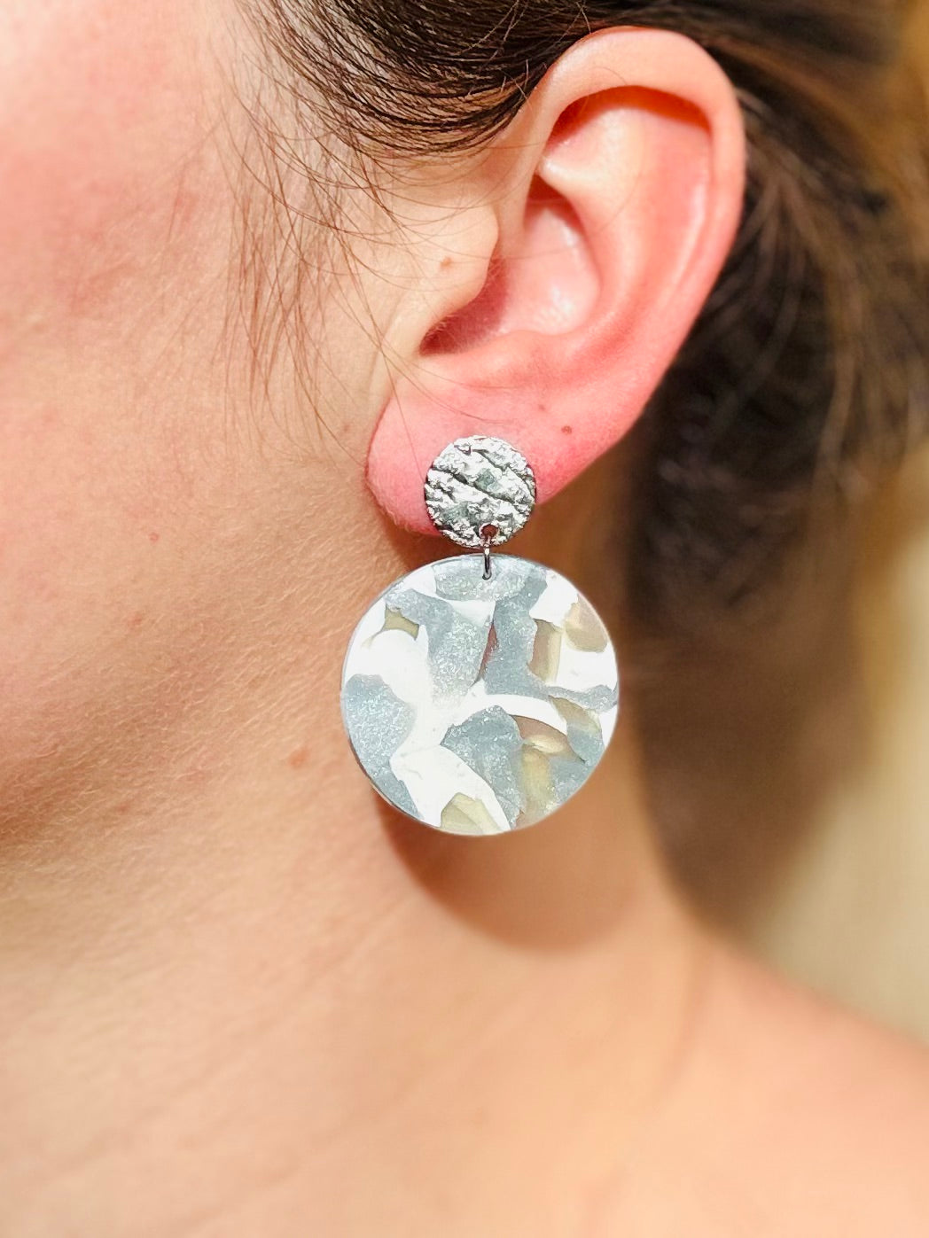 Boucles d'oreilles "Runa Argenté"