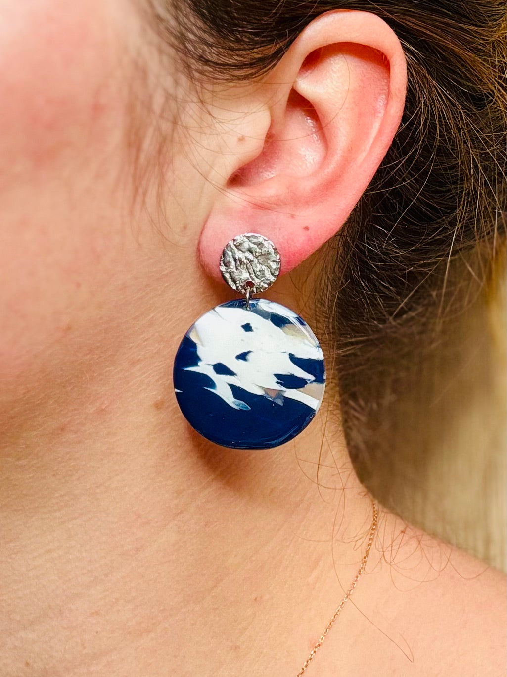Boucles d'oreilles "Runa Argenté"