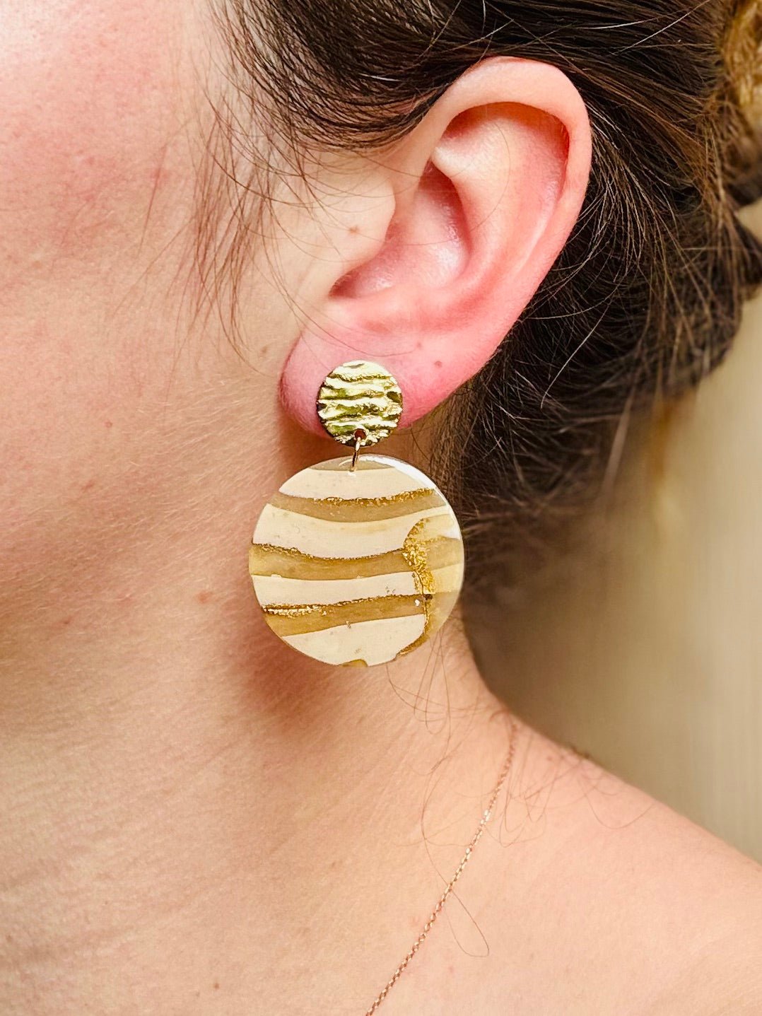 Boucles d'oreilles "Runa Dorée"