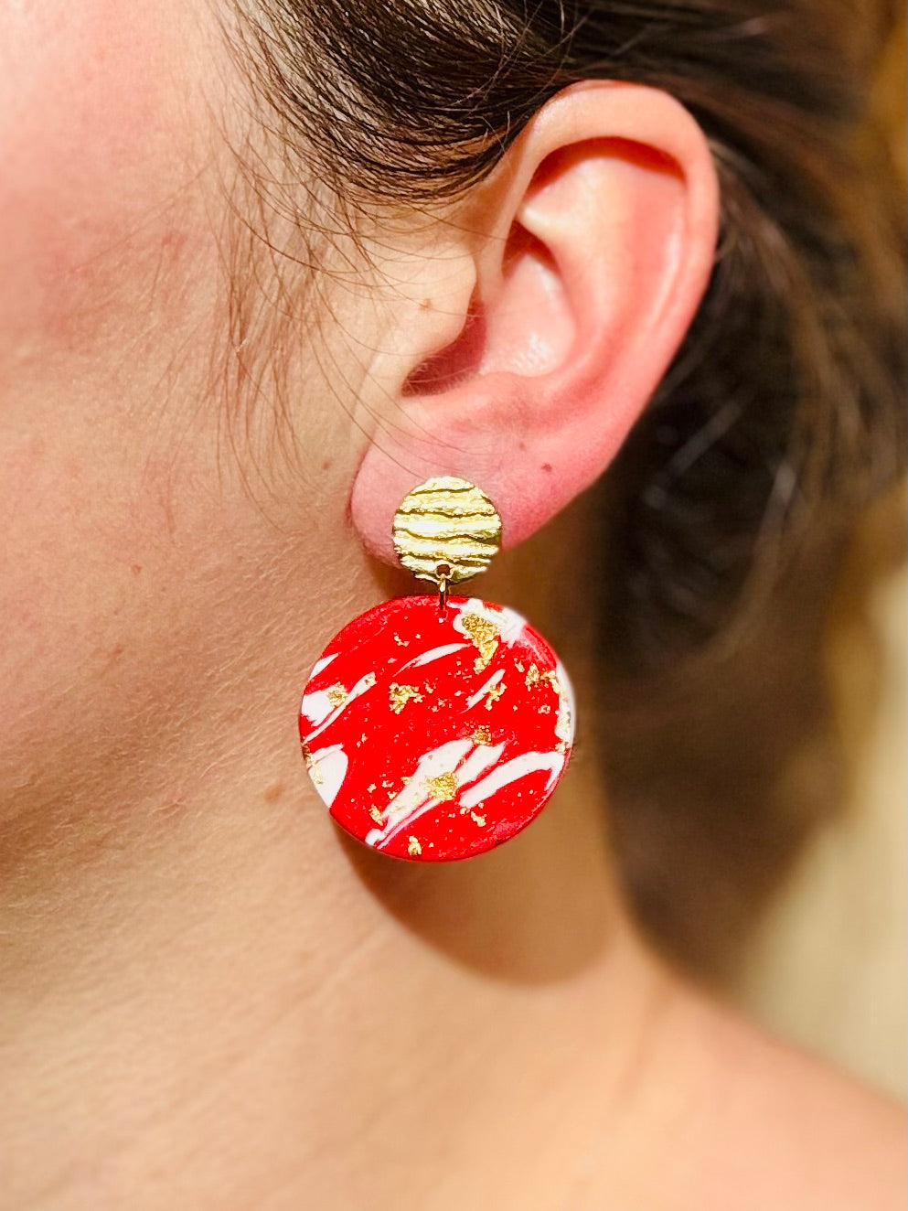 Boucles d'oreilles "Runa Dorée"