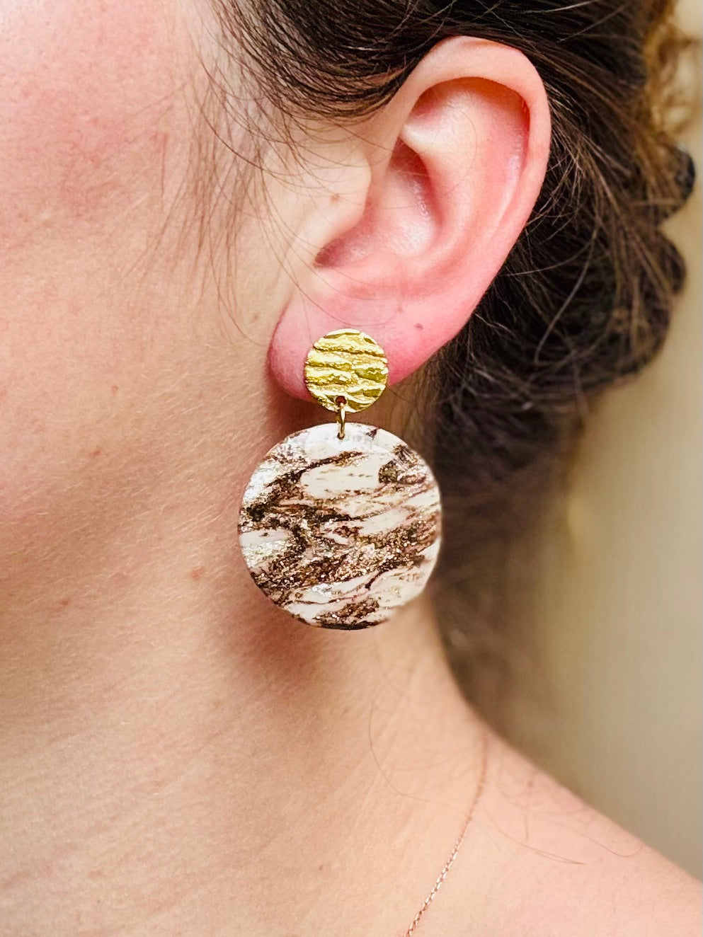 Boucles d'oreilles "Runa Dorée"