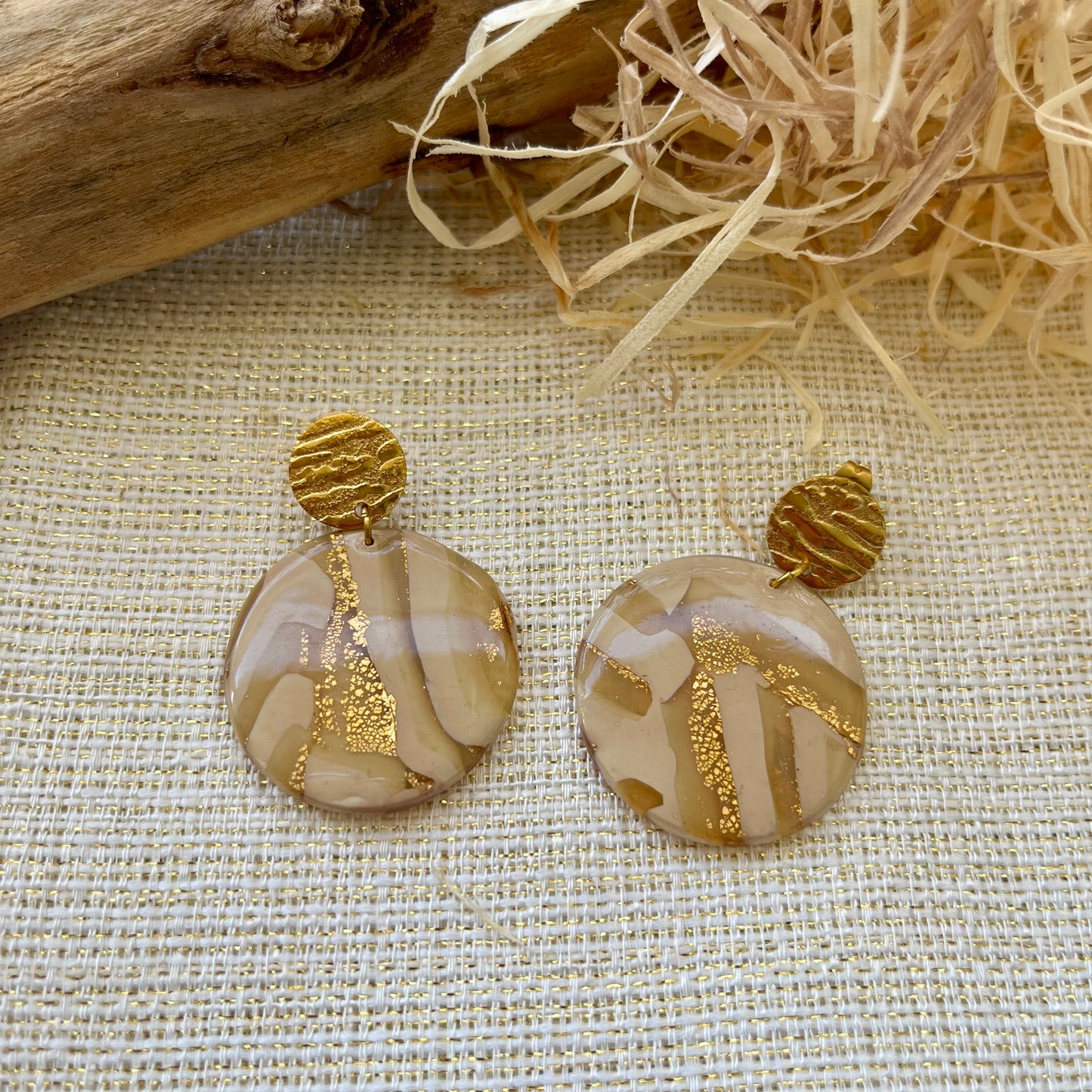 Boucles d'oreilles "Runa Dorée"