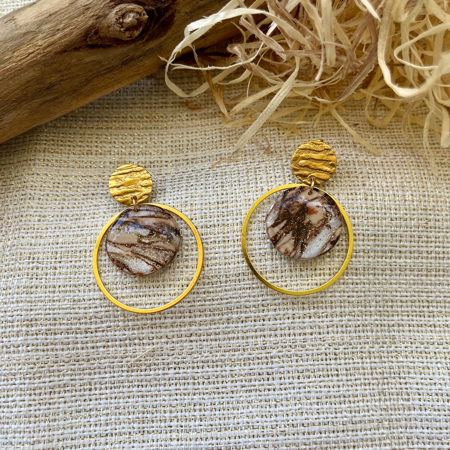 Boucles d'oreilles "Loya Dorée"