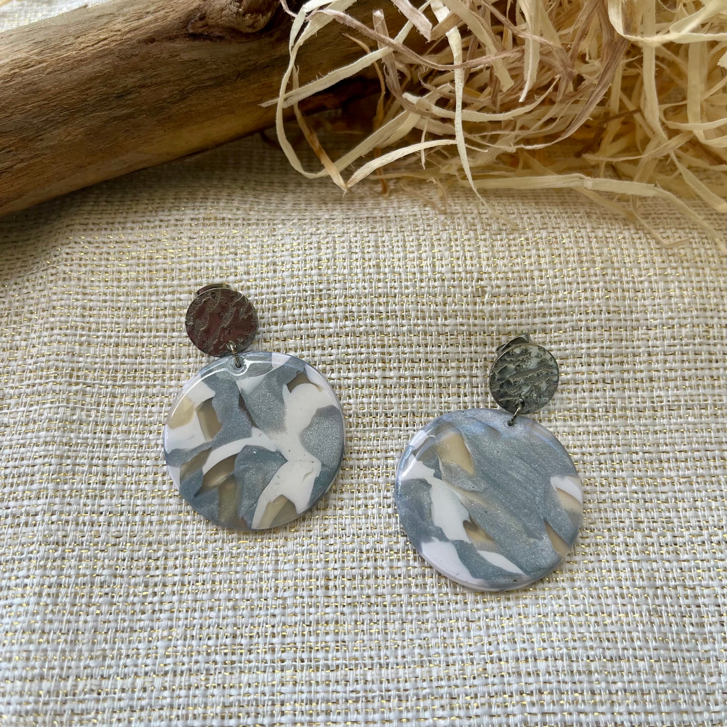 Boucles d'oreilles "Runa Argenté"