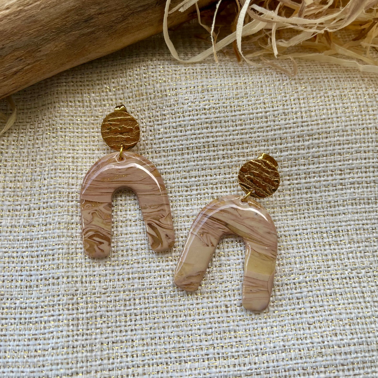 Boucles d'oreilles "Taya Dorée"