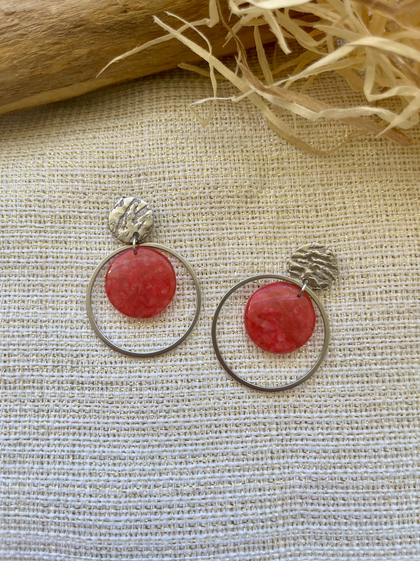Boucles d'oreilles "Loya Argenté"