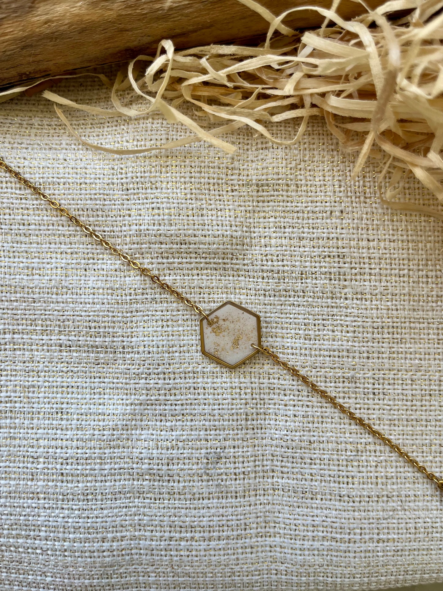 Bracelet Blanc nacré