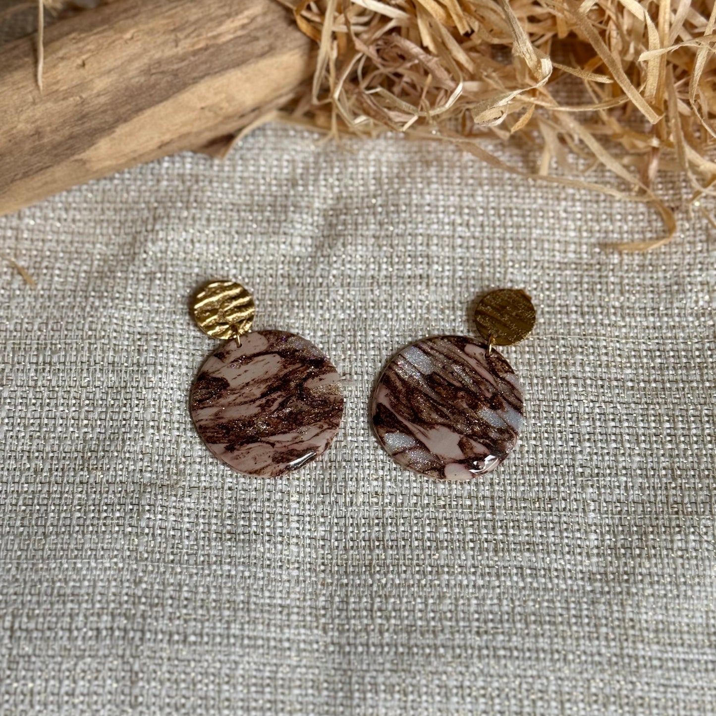 Boucles d'oreilles "Runa Dorée"