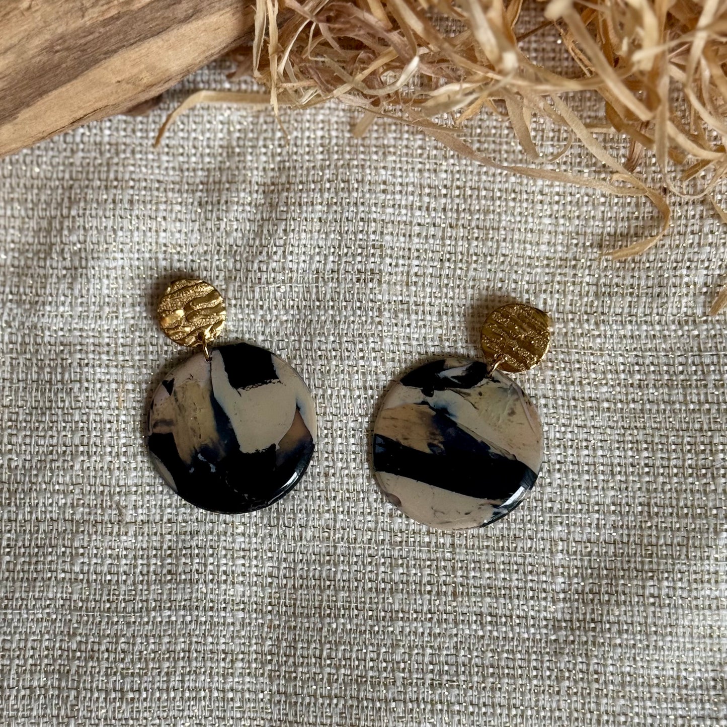 Boucles d'oreilles "Runa Dorée"