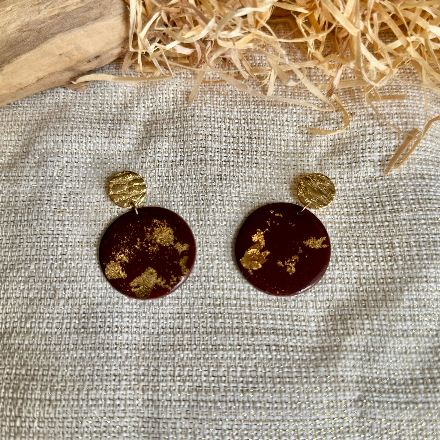 Boucles d'oreilles "Runa Dorée"