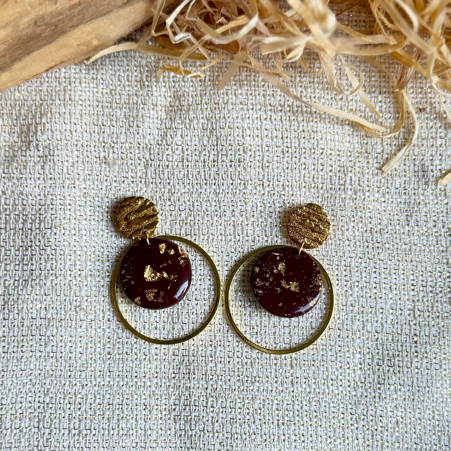 Boucles d'oreilles "Loya Dorée"