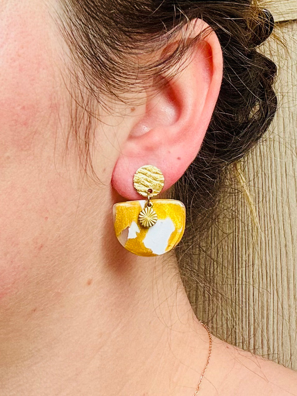 Boucles d'oreilles "Nira Dorée"