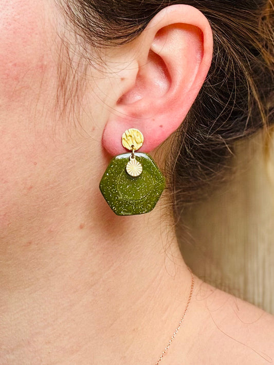 Boucles d'oreilles " Oxa Dorée"