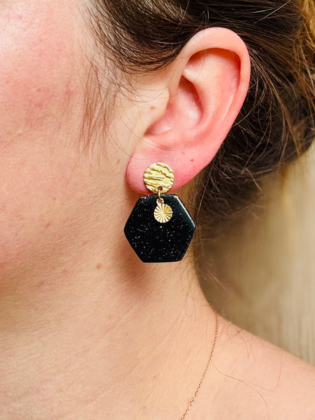 Boucles d'oreilles " Oxa Dorée"