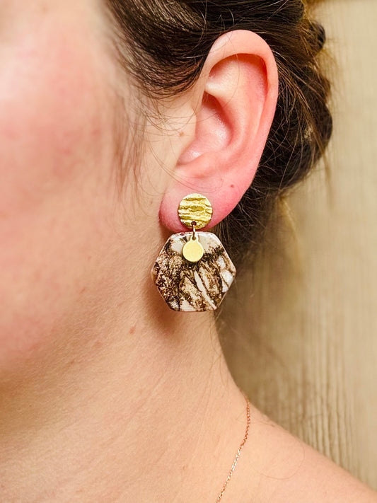 Boucles d'oreilles " Oxa Dorée"