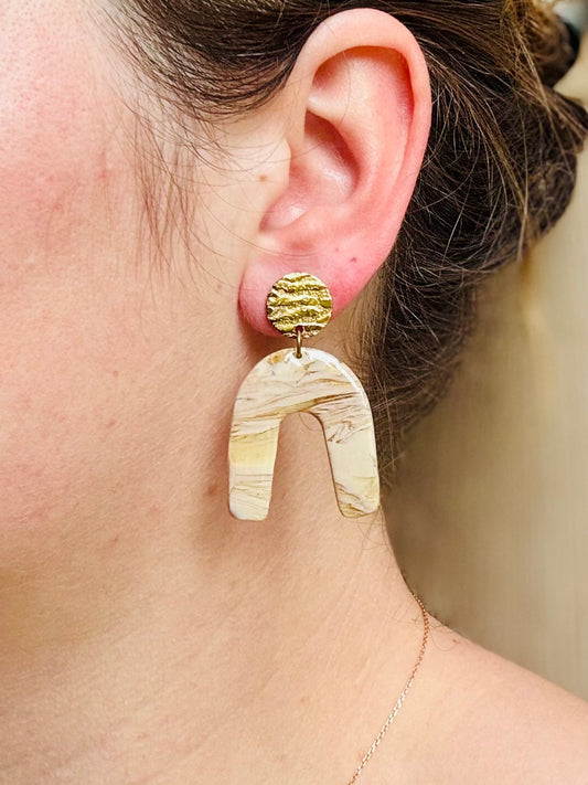 Boucles d'oreilles "Taya Dorée"
