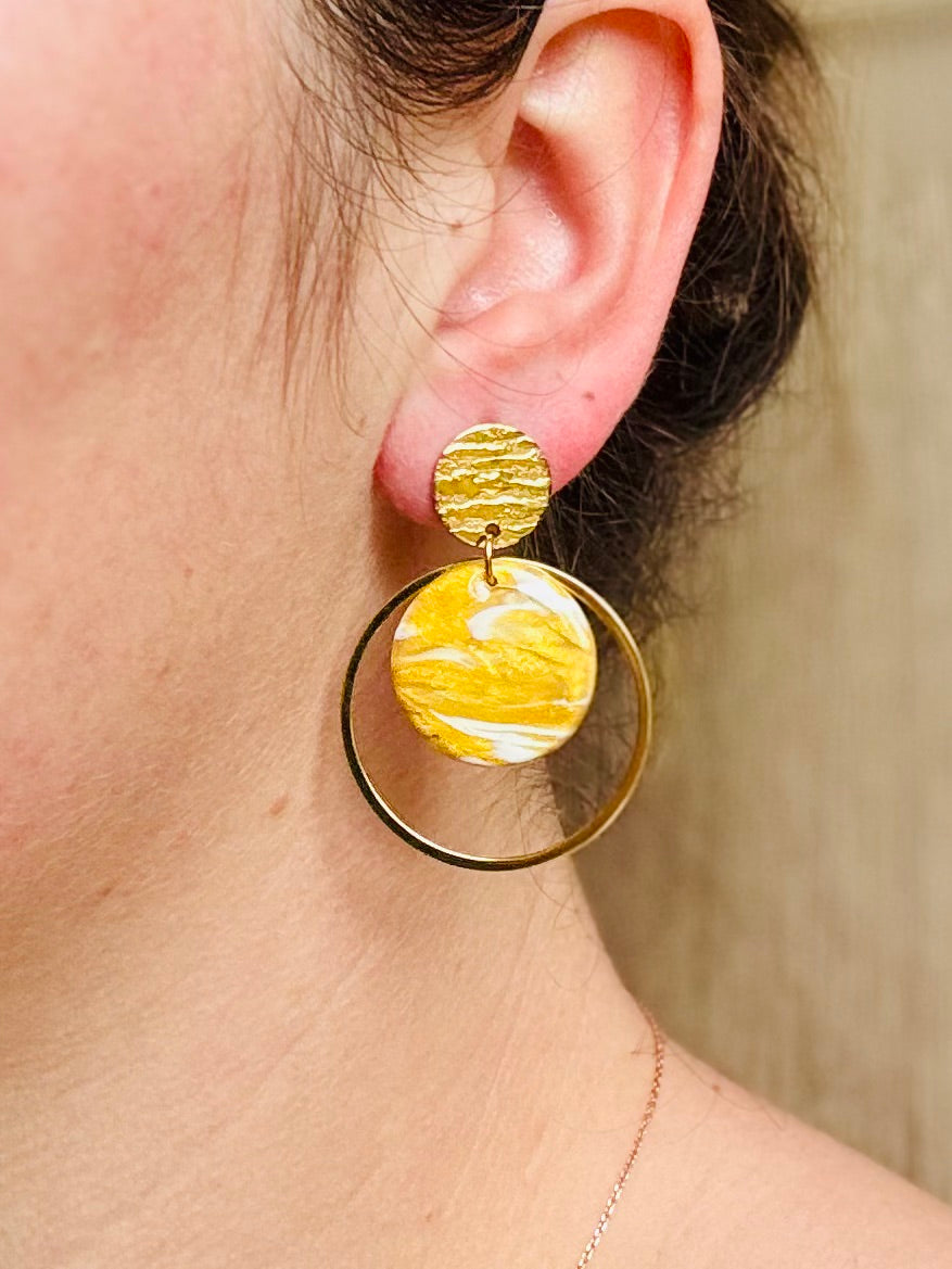 Boucles d'oreilles "Loya Dorée"