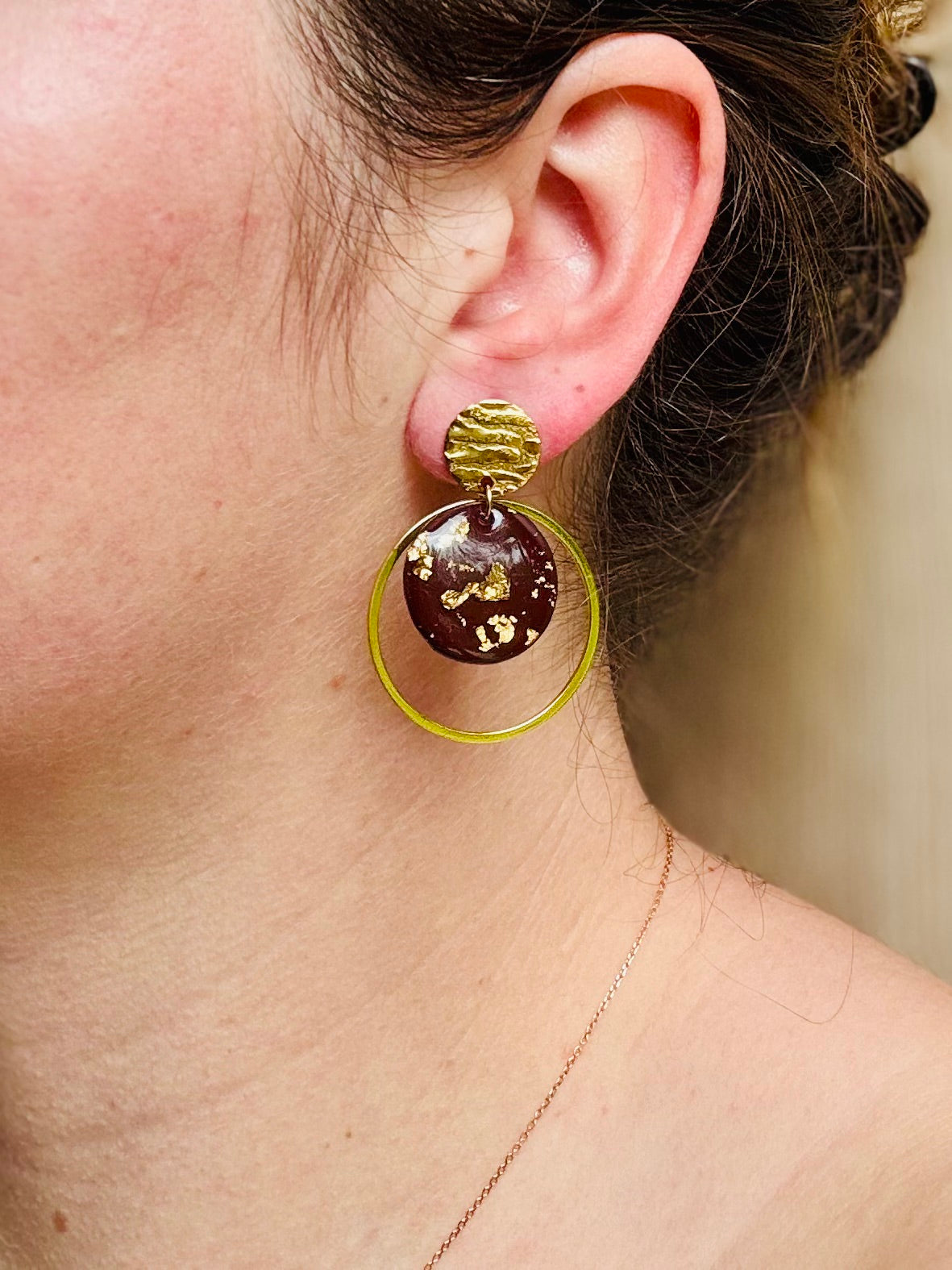 Boucles d'oreilles "Loya Dorée"