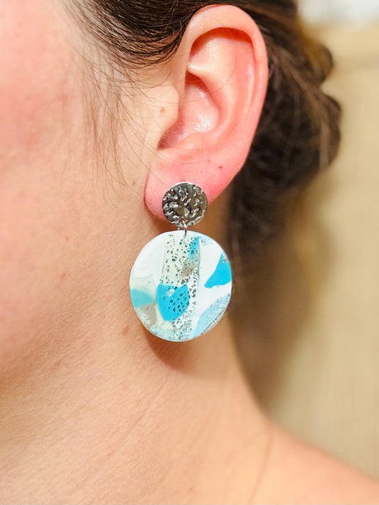Boucles d'oreilles "Runa Argenté"