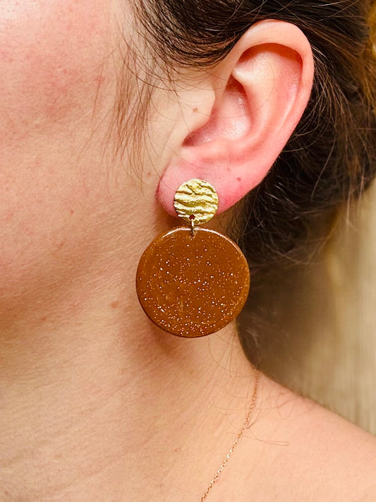 Boucles d'oreilles "Runa Dorée"