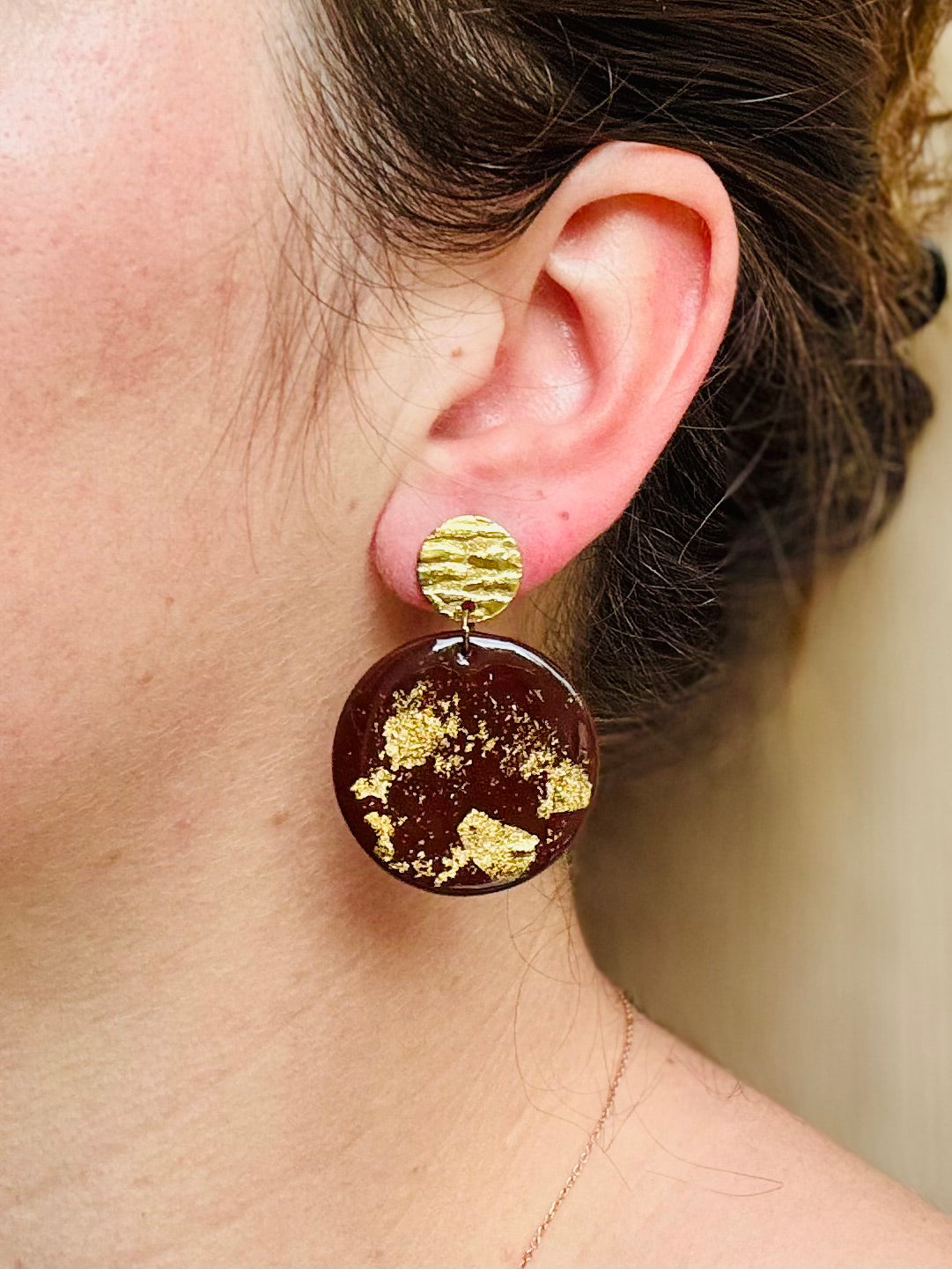 Boucles d'oreilles "Runa Dorée"