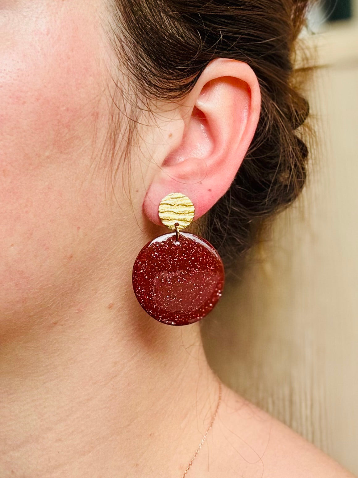 Boucles d'oreilles "Runa Dorée"