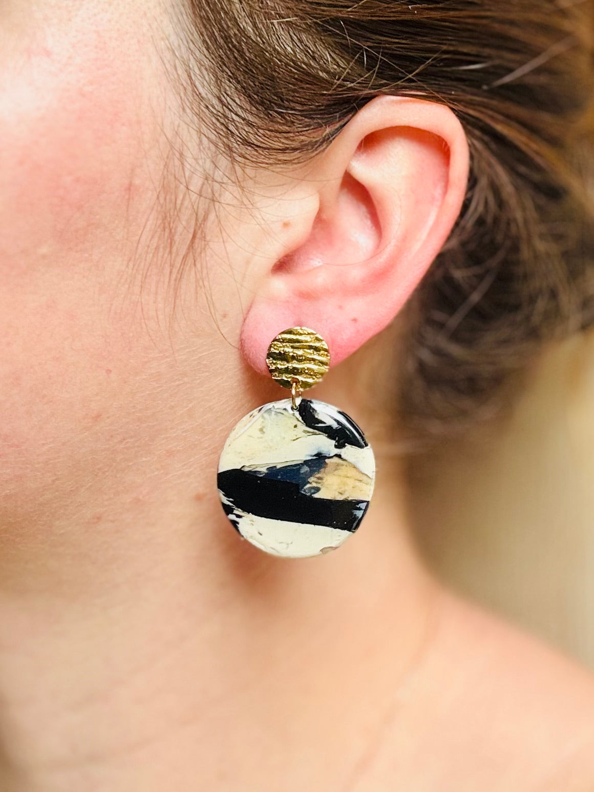 Boucles d'oreilles "Runa Dorée"
